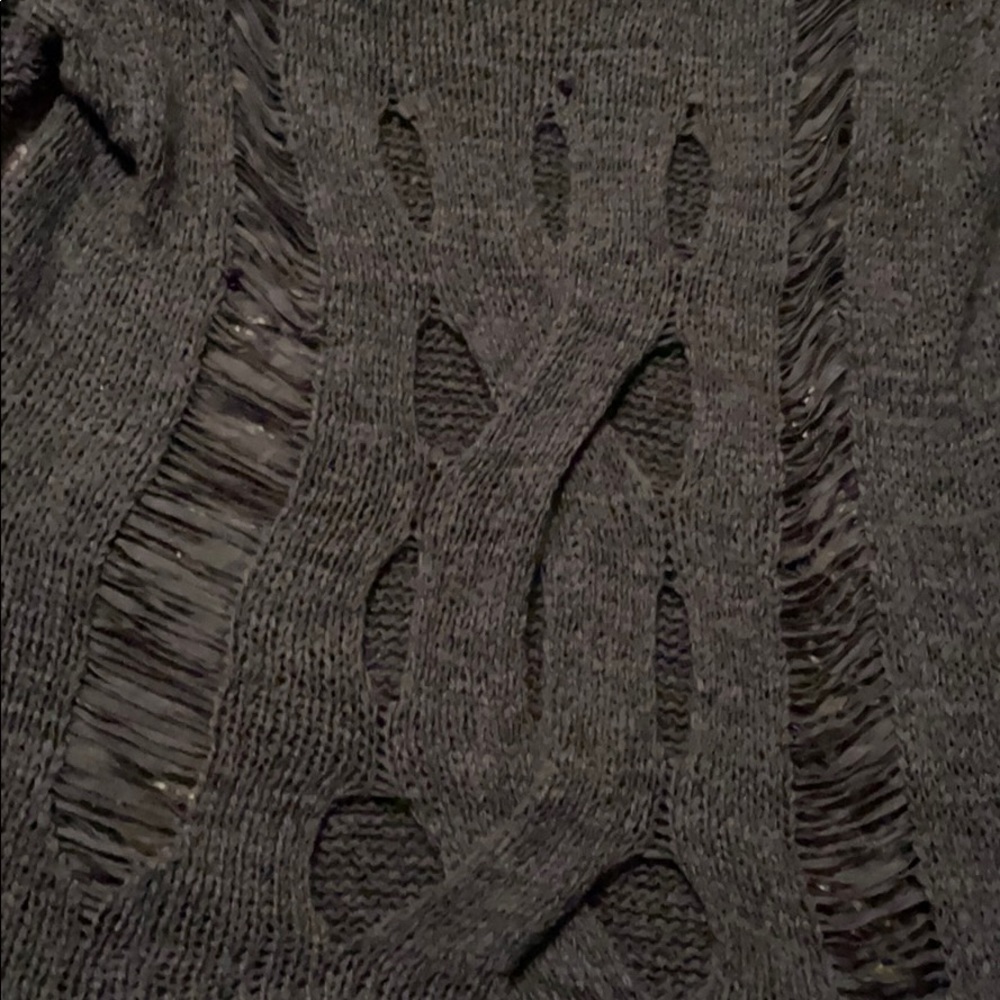 Buckle sweater distressed super cute worn once - Picture 3 of 3